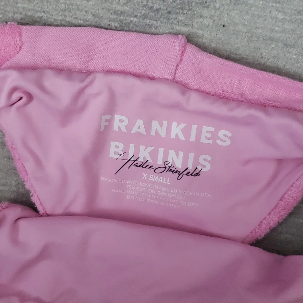 Frankies Bikinis pink swimsuit size xs